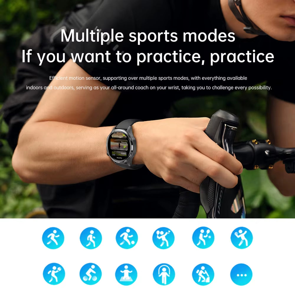 2025 New Smart Watches for HUAWEI GT5 Watch Heart Rate Compass GPS Sports Waterproof NFC Bracelet Bluetooth Call Health Watches