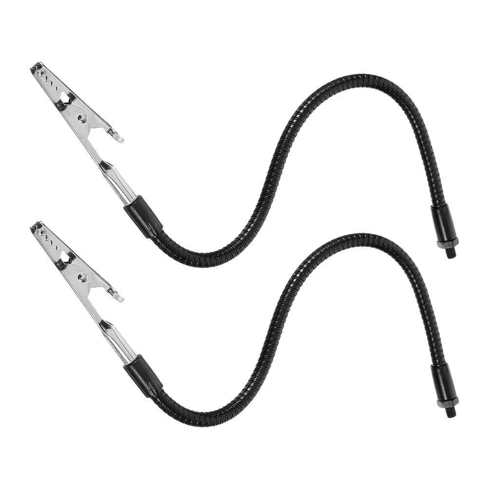 2 Pcs Clamp Adjustable Welding Holder Stainless Steel Soldering Tool Third Hand Magnifier Cable Winder Accessories