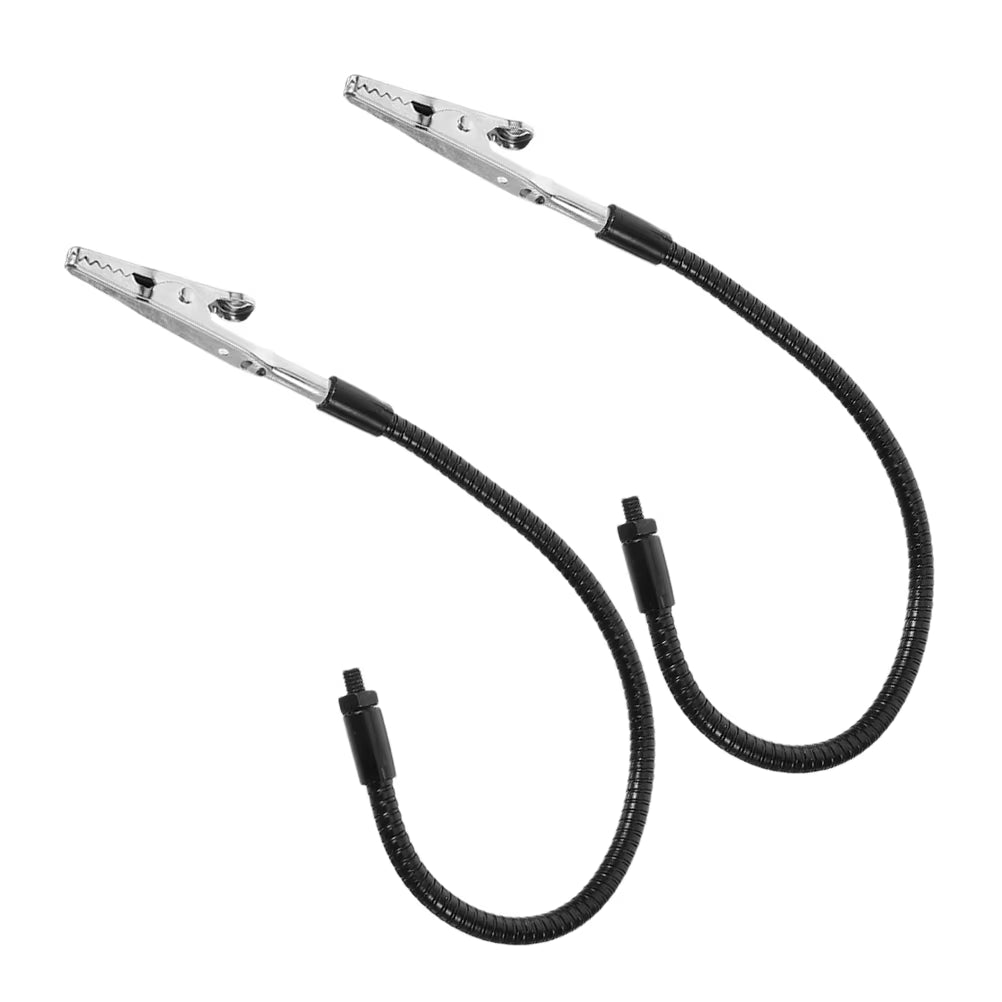 2 Pcs Clamp Adjustable Welding Holder Stainless Steel Soldering Tool Third Hand Magnifier Cable Winder Accessories