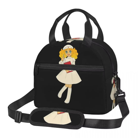 Candy Candy Nurse Lunch Bags Insulated Bento Box Leakproof Lunch Tote Picnic Bags Cooler Bag for Woman Work